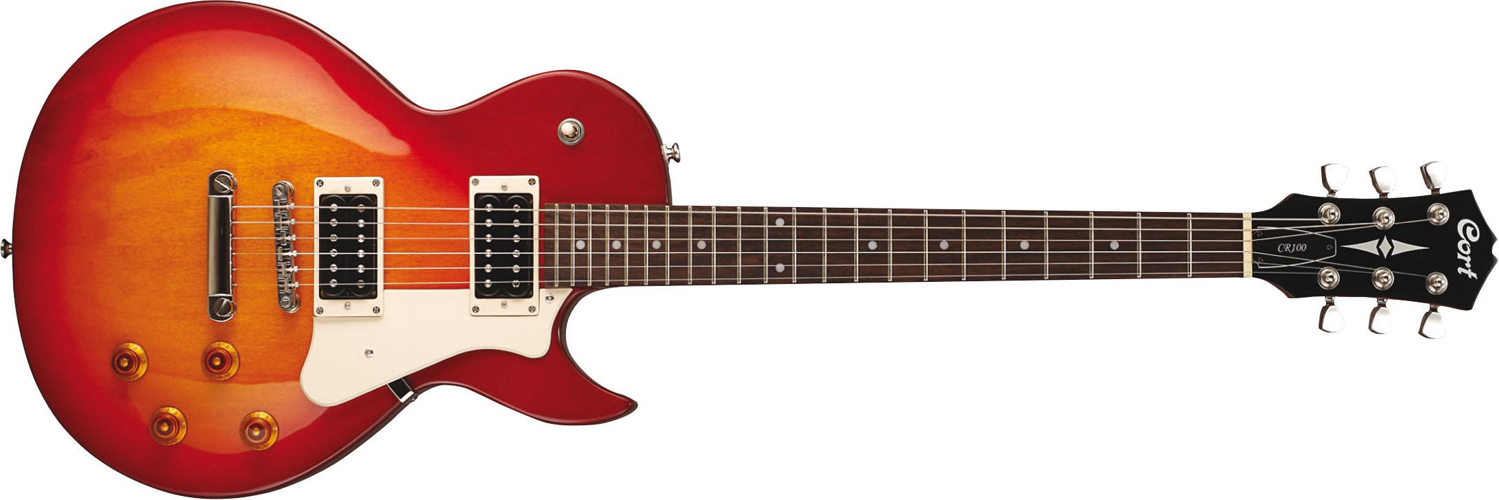 Cort Cr100 Crs Classic Rock Hh Ht - Cherry Red Sunburst - Guitare Électrique Single Cut - Variation 1