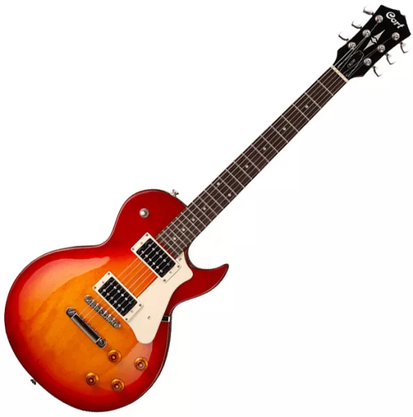Guitare électrique solid body Cort CR100 CRS - Cherry red sunburst
