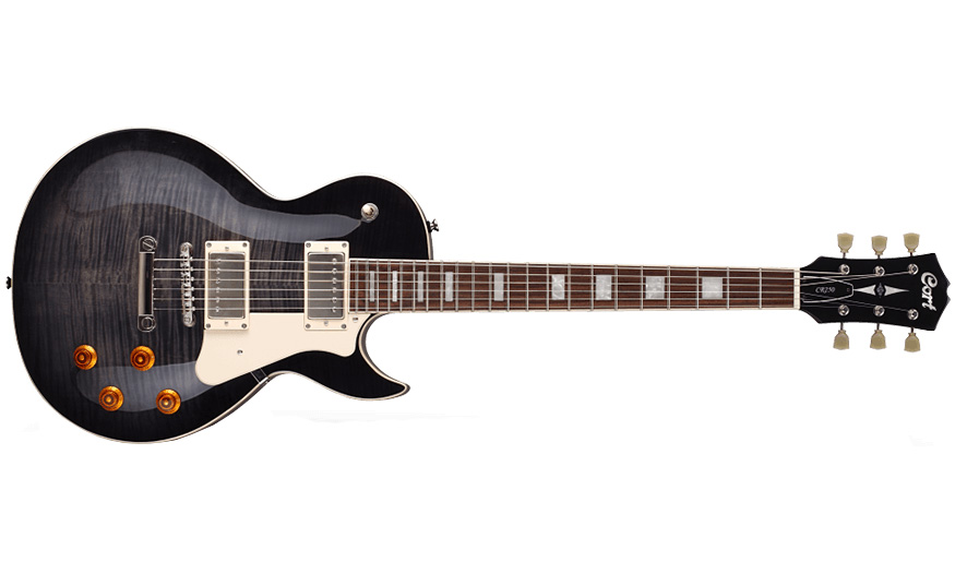 Cort Cr250 Tbk Classic Rock Hh Ht Jat - Trans Black - Guitare Électrique Single Cut - Variation 2