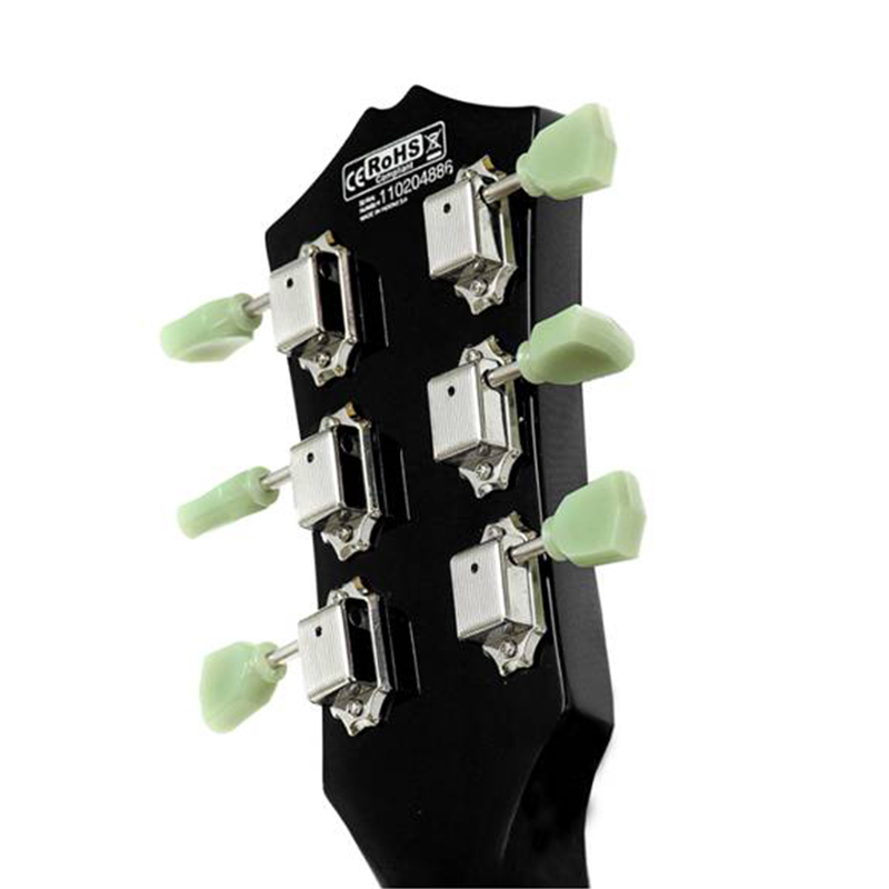 Cort Cr250 Tbk Classic Rock Hh Ht Jat - Trans Black - Guitare Électrique Single Cut - Variation 4