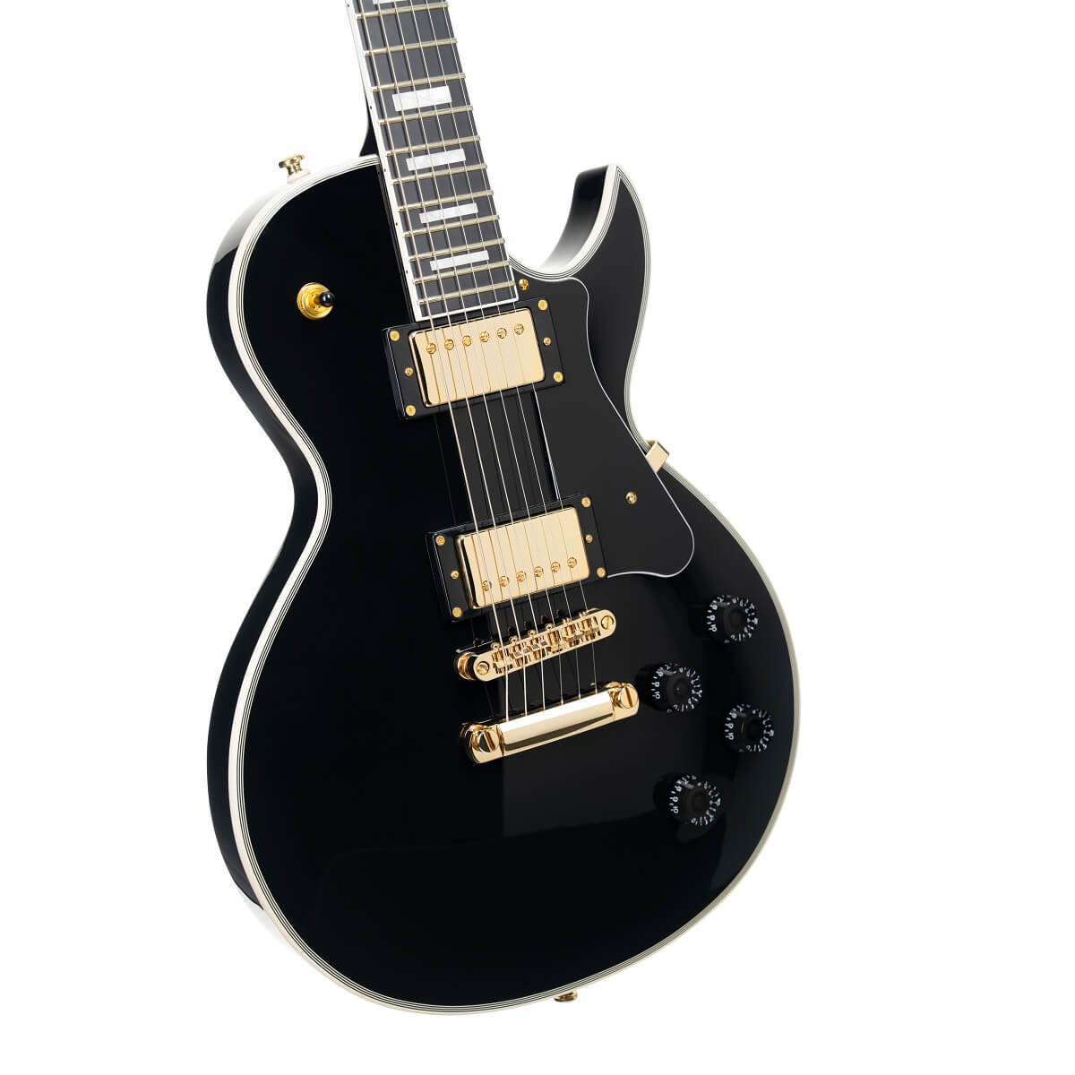 Cort Cr270 Ht Hh Mi - Black - Guitare Électrique Single Cut - Variation 5