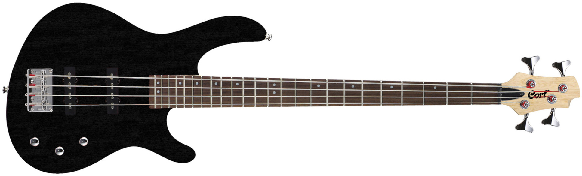 Cort Action Bass Junior Opb - Black - Basse Électrique Solid Body - Main picture