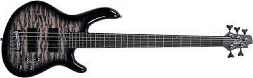 Cort Action Dlx V Plus Fgb 5-cordes Active Rw - Faded Gray Burst - Basse Électrique Solid Body - Main picture