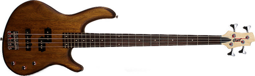 Cort Action Pj Opw - Open Pore Walnut - Basse Électrique Solid Body - Main picture