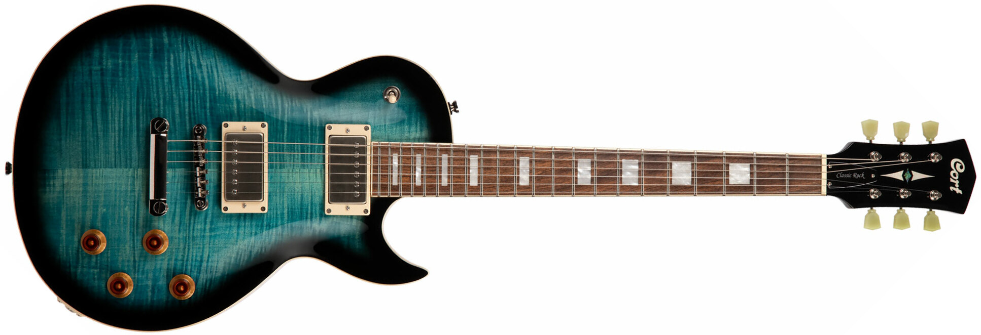 Cort Cr250 Dbb Classic Rock Ht Hh Jat - Dark Blue Burst - Guitare Électrique Single Cut - Main picture