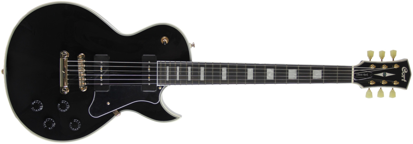 Cort Cr270 Ht P-90 Mi - Black - Guitare Électrique Single Cut - Main picture