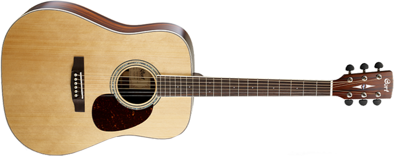 Cort Earth 100md Nat Dreadnought Epicea Palissandre - Natural - Guitare Acoustique - Main picture