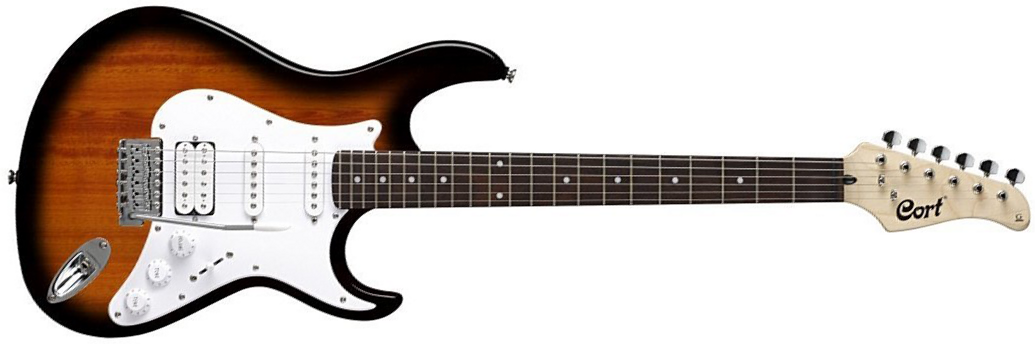 Cort G110 2ts Hss Trem - 2 Tone Sunburst - Guitare Électrique Forme Str - Main picture