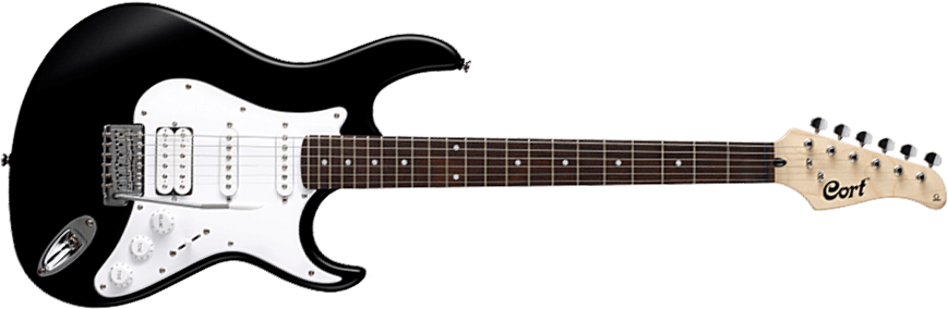 Cort G110 Bk Hss Trem - Black - Guitare Électrique Forme Str - Main picture