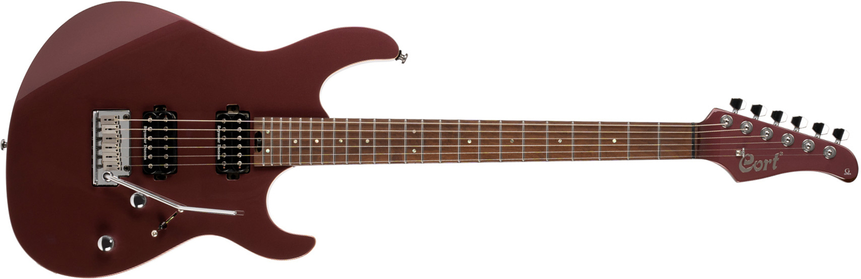 Cort G300 Pro Hh Trem Mn - Vivid Burgundy - Guitare Électrique Forme Str - Main picture