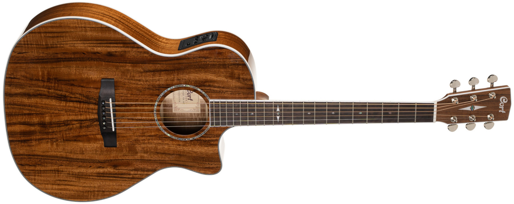 Cort Ga5fkoanat Electro Koa - Natural - Guitare Folk - Main picture