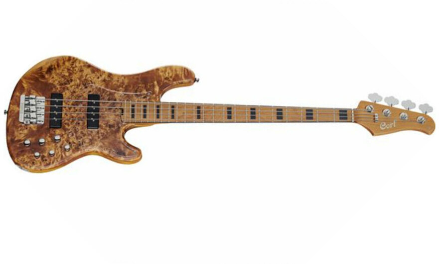 Cort Gb Modern 4 Active Mn - Open Pore Vintage Natural - Basse Électrique Solid Body - Main picture