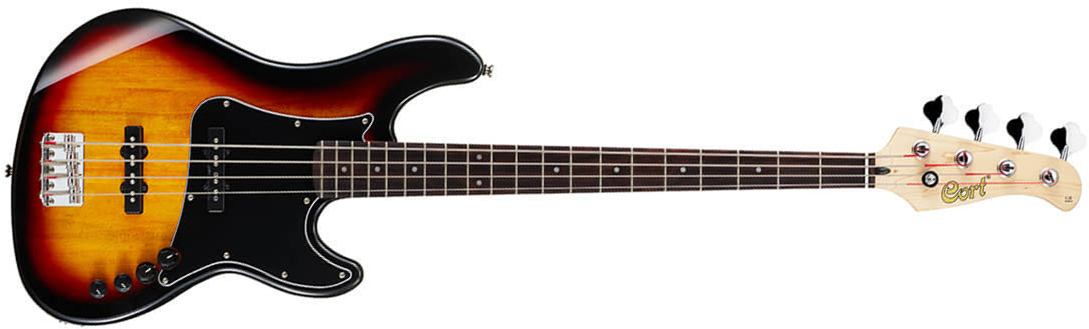 Cort Gb34jj Active Jat - 3 Tone Sunburst - Basse Électrique Solid Body - Main picture