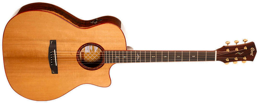 Cort Gold A10 Cocobolo Grand Auditorium Cw Epicea Cocobolo Eb - Natural - Guitare Folk - Main picture