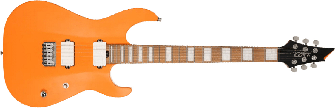 Cort Kx600 Infinite 2h Fishman Fluence Ht Mn - Orange Crush Satin - Guitare Électrique Forme Str - Main picture