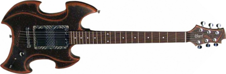 Cort Moscato 2 Ltd Hh Emg Ht - Dark Brown - Guitare Électrique MÉtal - Main picture