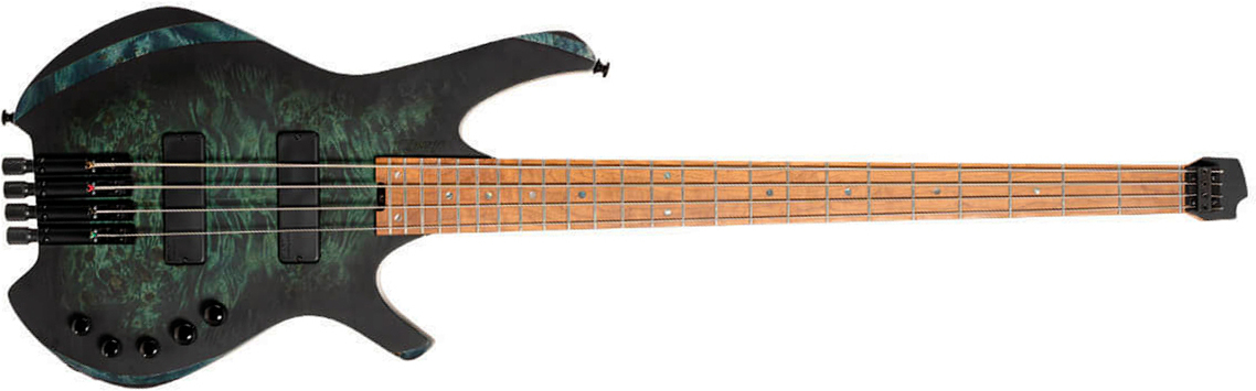Cort Space 4c Artisan Active Bartolini Mn - Star Dust Green - Basse Électrique Solid Body - Main picture