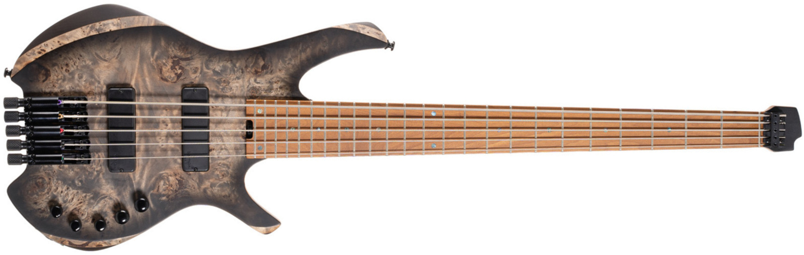 Cort Space 5 5-cordes Bartolini Mn - Star Dust Black - Basse Électrique Solid Body - Main picture