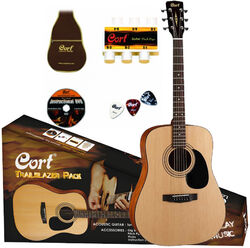 Pack guitare acoustique Cort Trailblazer CAP-810 Pack - Natural open pore