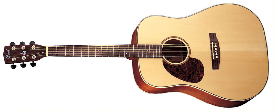 Cort Earth 100 Lh Dreadnought Gaucher Epicea Acajou Ova - Natural Satin - Guitare Acoustique - Variation 1