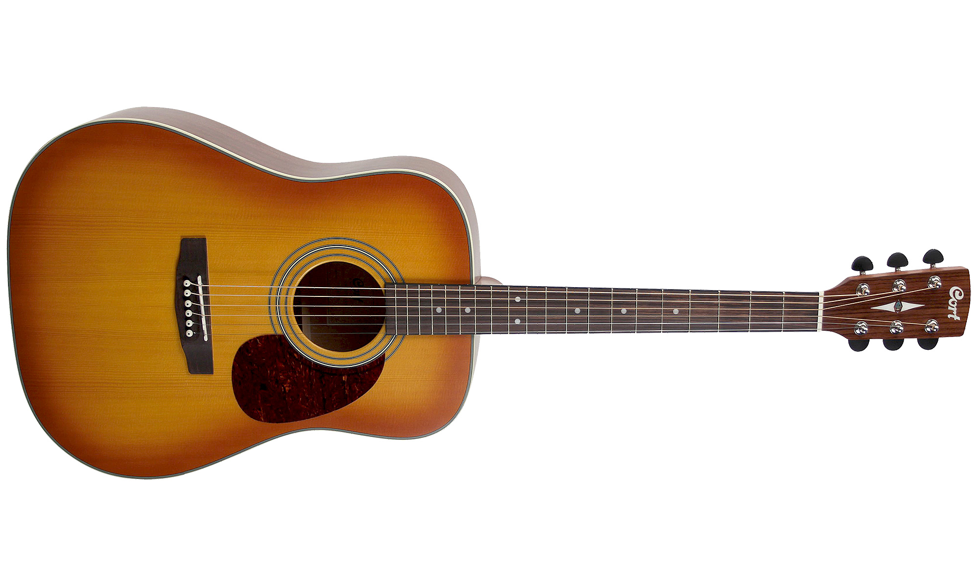 Guitare folk & electro Cort Earth 70 - light vintage burst satin