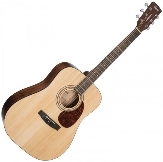 Cort Earth Pack Dreadnought Epicea Acajou Ova - Natural Open Pore - Pack Guitare Acoustique - Variation 1