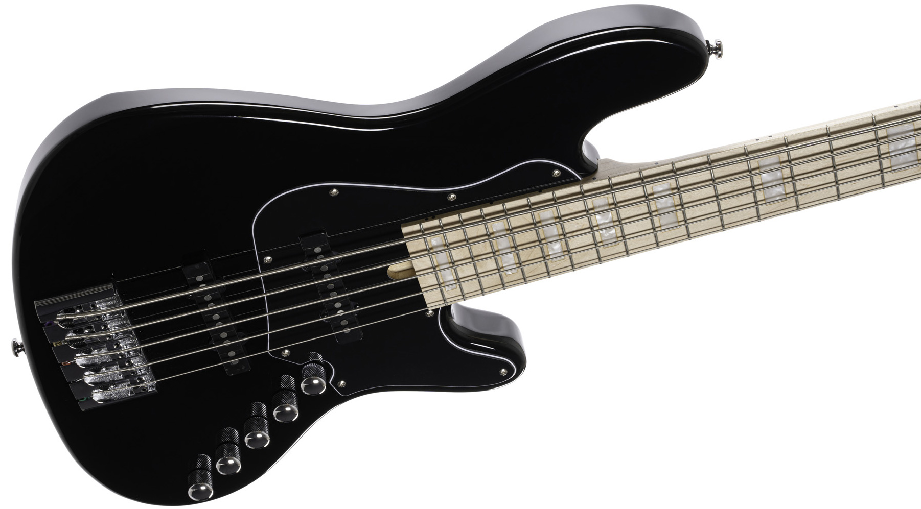 Cort Elrick Njs 5c Active Bartolini Mn - Black - Basse Électrique Solid Body - Variation 2