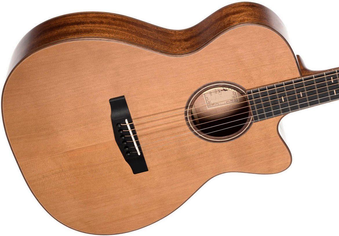 Cort Flow Oc Om Cw Cedre Acajou Eb - Natural Satin - Guitare Folk - Variation 2