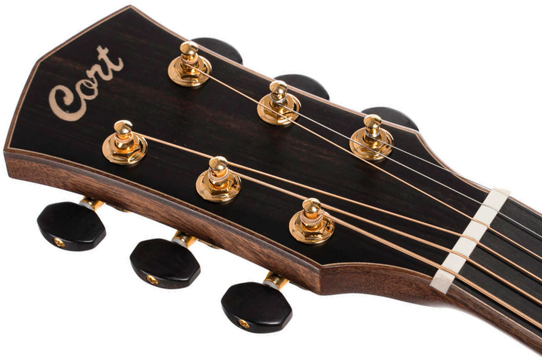 Cort Flow Oc Om Cw Cedre Acajou Eb - Natural Satin - Guitare Folk - Variation 8