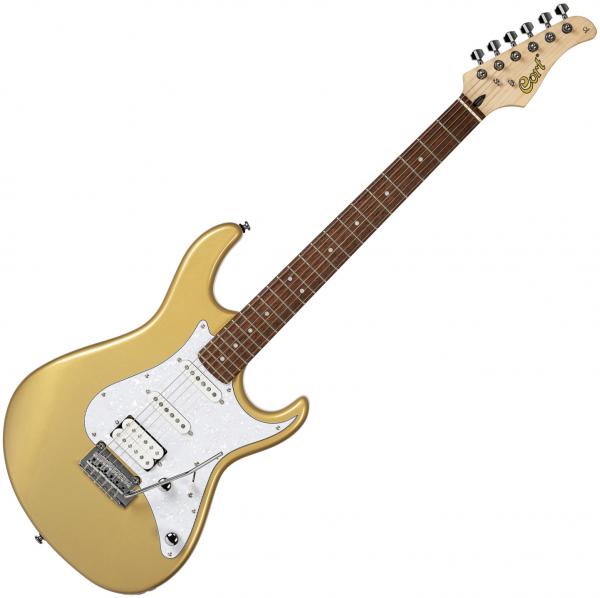 Guitare électrique solid body Cort G250 - Champagne gold metallic