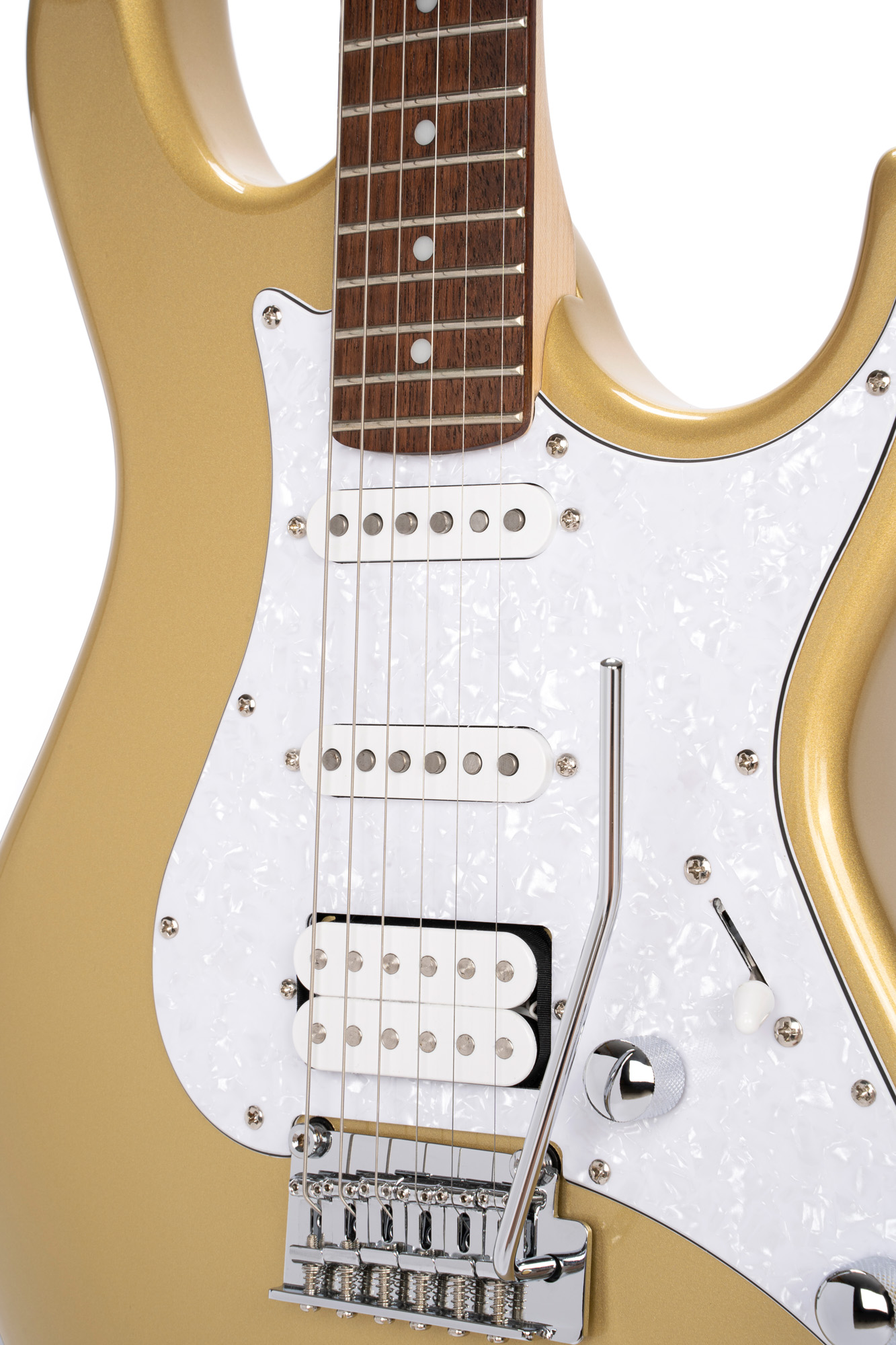 Cort G250 Svm Hss Trem Jat - Champagne Gold Metallic - Guitare Électrique Forme Str - Variation 2