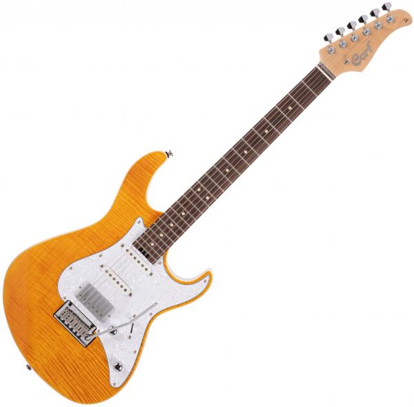 Guitare électrique solid body Cort G280 - Amber