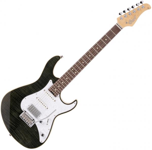 Guitare électrique solid body Cort G280 - Trans black