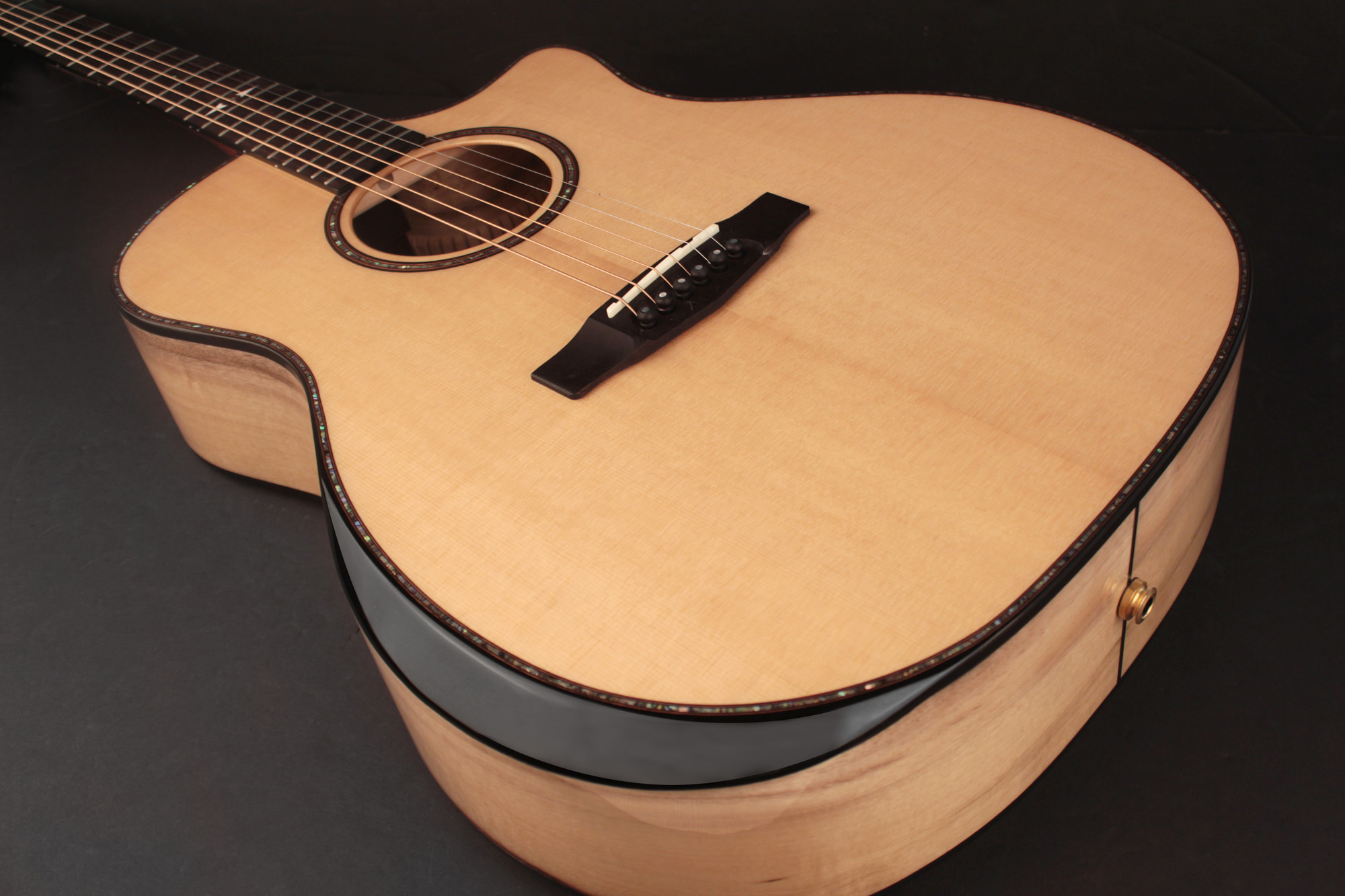 Cort Ga-my Bevel Grand Auditorium Cw Epicea Myrtlewood Ova - Natural - Guitare Acoustique - Variation 1