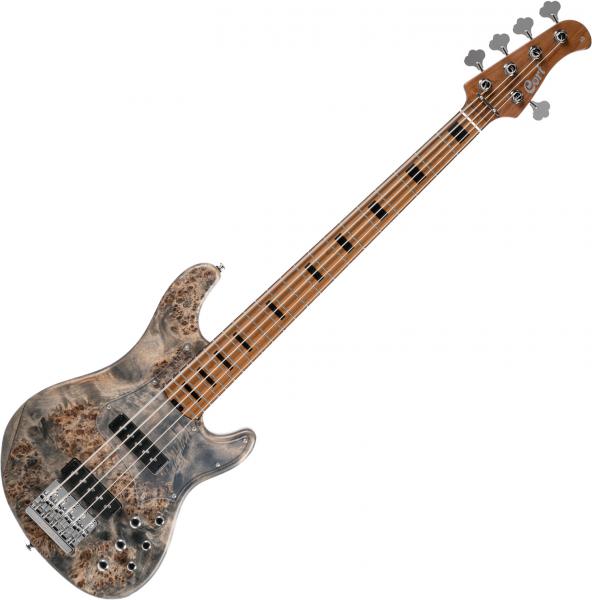 Basse électrique solid body Cort GB-Modern 5 - Open pore charcoal gray