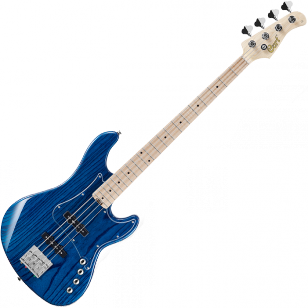 Cort GB74JJ AB - aqua blue Solid body electric bass