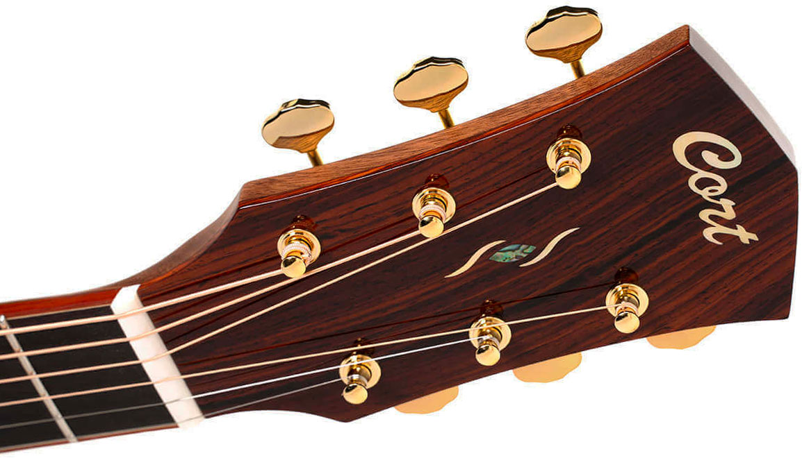 Cort Gold A10 Cocobolo Grand Auditorium Cw Epicea Cocobolo Eb - Natural - Guitare Folk - Variation 8
