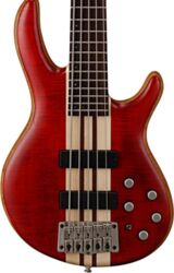 Basse électrique solid body Cort Artisan 5 Plus - Cherry red