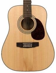 Guitare acoustique Cort Earth70-12 - Natural open pore