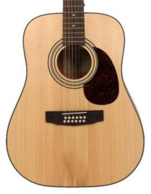 Guitare acoustique Cort Earth70-12 - Natural open pore