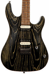Guitare électrique forme str Cort KX300 - Etched black gold