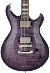 Guitare électrique double cut Cort M600 - Trans Purple Burst