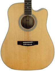 Guitare folk Cort Pure-DCF Dreadnought - Natural satin