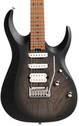 Guitare électrique forme str Cort X700 Triality - Open pore black burst