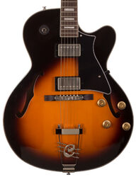 Guitare électrique 3/4 caisse & jazz Cort Yorktown TAB - Tobacco burst