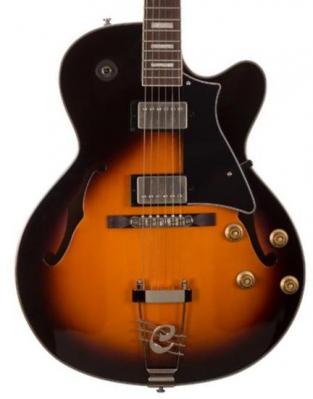 Guitare électrique 3/4 caisse & jazz Cort Yorktown TAB - Tobacco burst