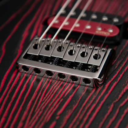 Cort Kx300 Ebr Hh Emg Ht Jat - Etched Black Red - Guitare Électrique Forme Str - Variation 2