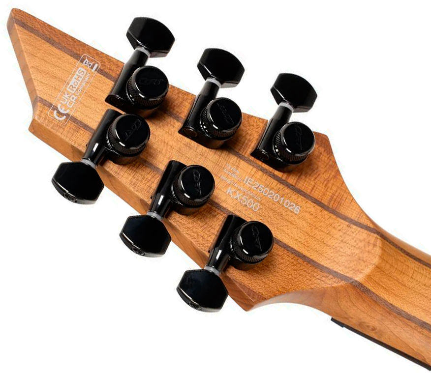 Cort Kx500 2h Seymour Duncan Ht Eb - Natural Black Burst Matte - Guitare Électrique MÉtal - Variation 6