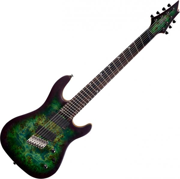 Cort KX500FF - star dust green 7 string electric guitar