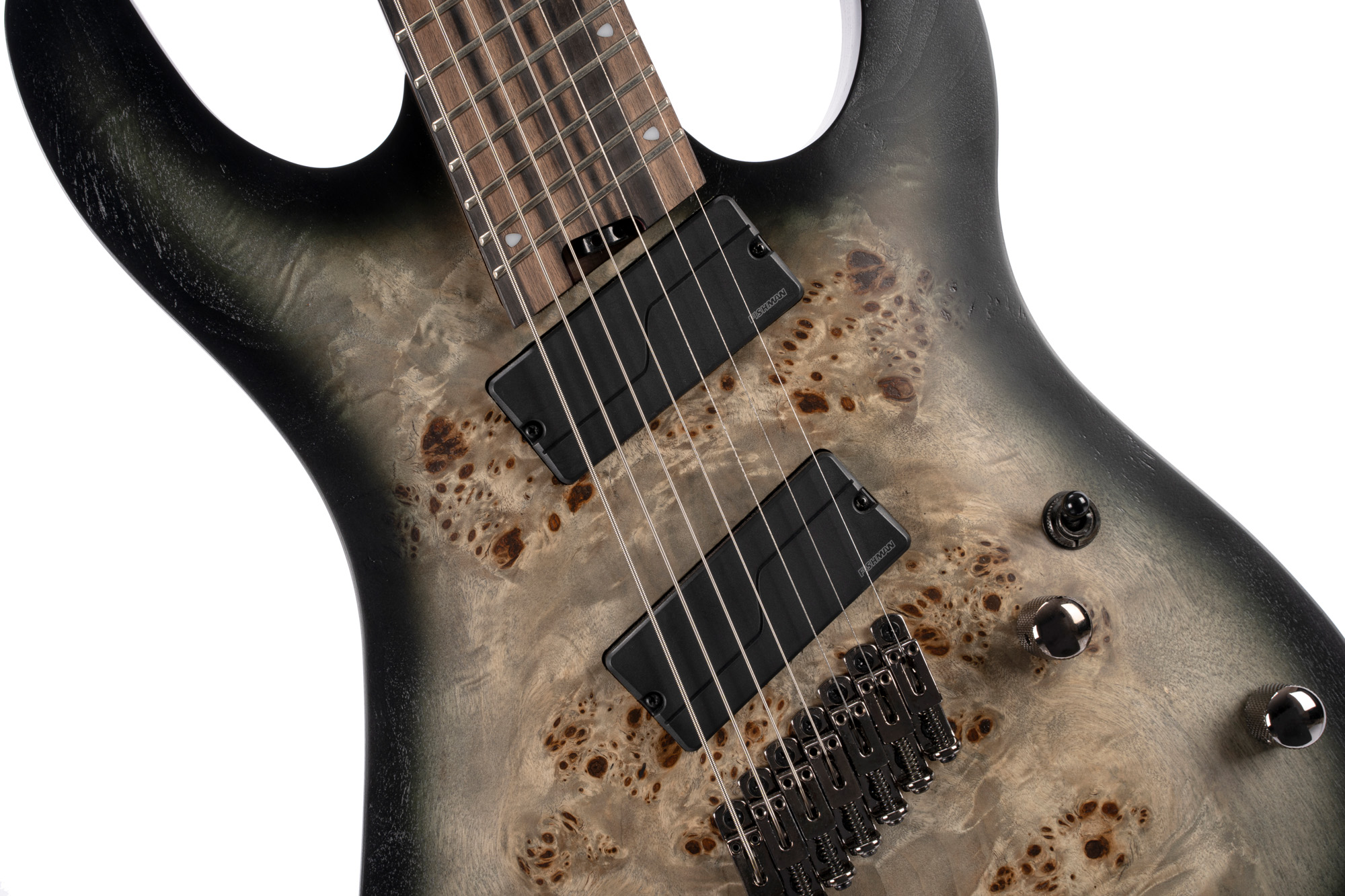 Cort Kx507 Multiscale 7c 2h Fishman Fluence Ht Eb - Star Dust Black - Guitare Électrique Multi-scale - Variation 1